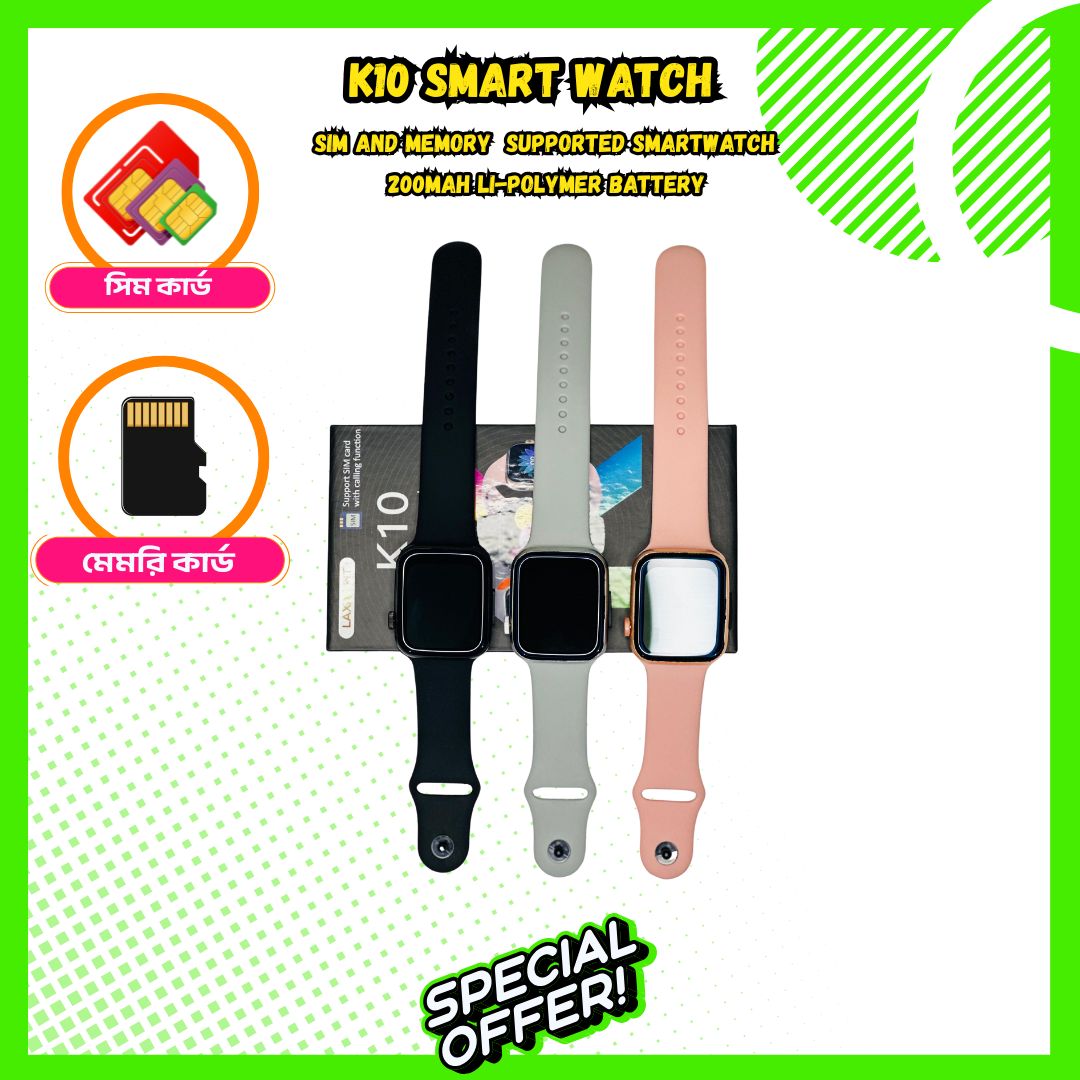 K10 Single SIM Smart Watch with Calling Function