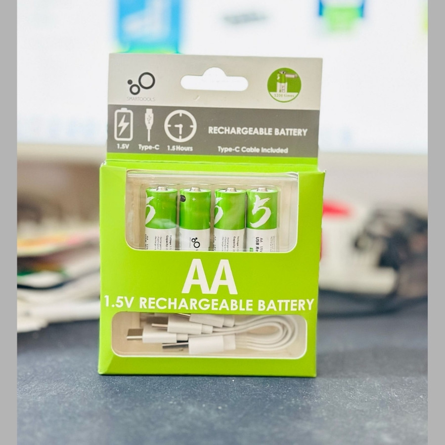 SmarToools RB40 AA 1.5V 2600mWh Rechargeable Battery (4/2 Pcs Set)