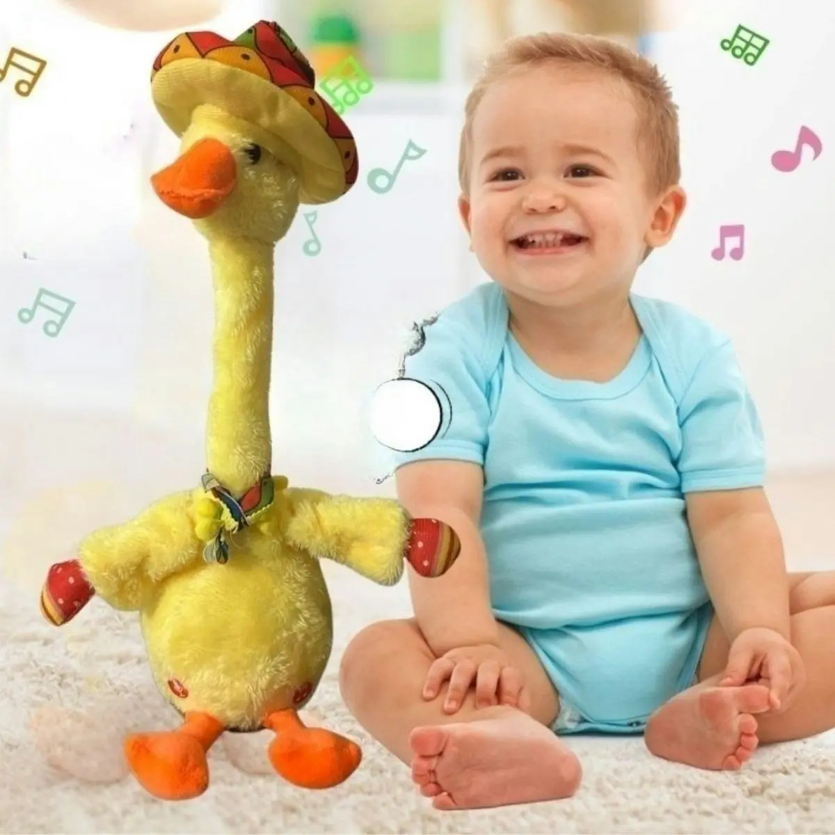 Talking & Dancing Duck Mimicking Toy (USB CHARGING)-