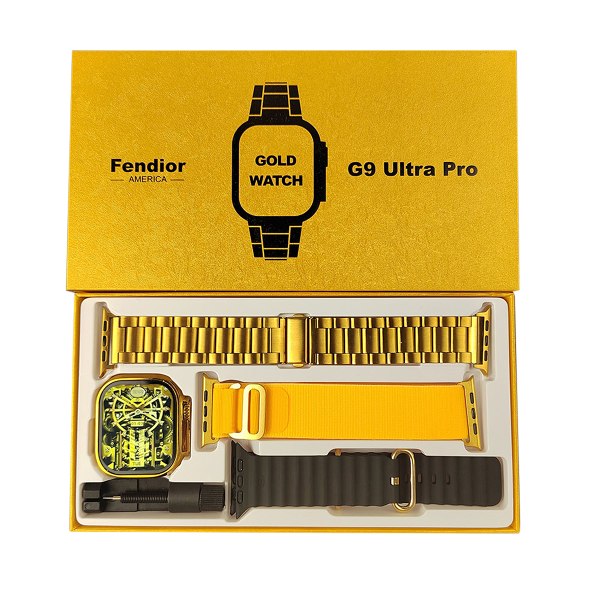 Fendior G9 Ultra Pro Smart Watch with 3 Straps