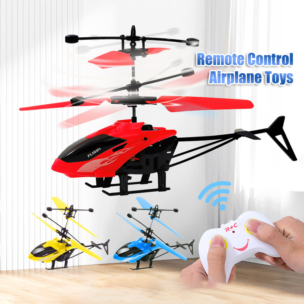 Rechargeable Helicopter with Remote Sensor – Remote Control Flying Toy | Multicolor